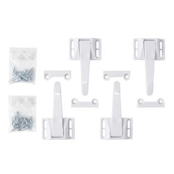 North States Toddleroo White Plastic Cabinet/Drawer Latches 10 pk