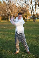 Boulder Creek Clear Vinyl Three Piece Rain Suit Medium 11 mil