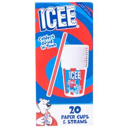 ICEE Cups & Straws Paper 1 pk