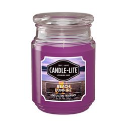 Candle-Lite Purple Beach Bonfire Scent Candle 18 oz