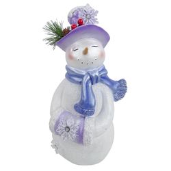 Alpine Snowman 16 in. Porch Decor