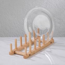Tripar 3 in. Wood Plate Stand