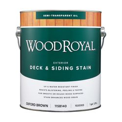 Ace Wood Royal Semi-Transparent Oxford Brown Oil-Based Alkyd Deck and Siding Stain 1 gal