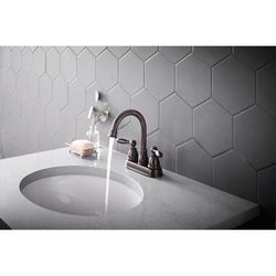 Oakbrook Collection Jennifer Oil Rubbed Bronze Traditional Centerset Bathroom Sink Faucet 4 in.
