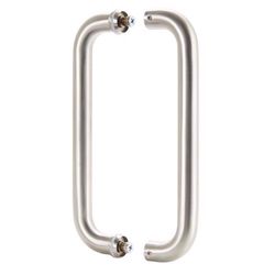 Brinks Commercial 12 in. L Satin Silver Stainless Steel Door Pull