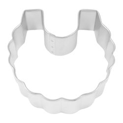 R&M International Corp 3 in. W X 3 in. L Baby Bib Cookie Cutter Silver 1 pc