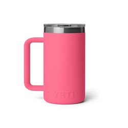 YETI Rambler 24 oz Tropical Pink BPA Free Ceramic Lined Mug with MagSlider Lid