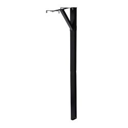 Architectural Mailboxes 59.9 in. Powder Coated Black Galvanized Steel Mailbox Post