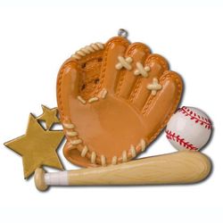 Personalizable Baseball Glove Ornament