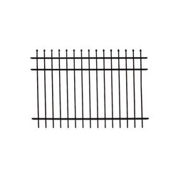Fortress Building Products Athens 4 ft. H X 1 in. W X 6 ft. L Powder Coated Black Aluminum Fence Pan