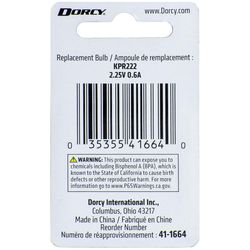 Dorcy Clear Krypton Flashlight Bulb 2.25 V Screw Base