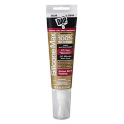 DAP Silicone Max Clear Silicone Kitchen and Bath Sealant 2.8 oz
