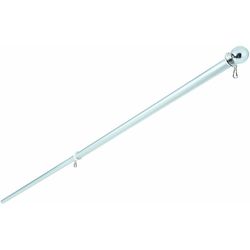 Valley Forge 6 ft. L Aluminum Flag Pole Brushed