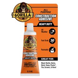 Gorilla All Purpose Construction Adhesive 2.5 oz