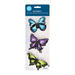 R&M International Corp 4 in. L Butterfly Cookie Cutter Set Silver 3 pc