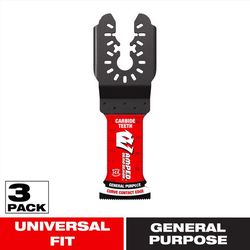 Diablo Demo Demon 2-1/8 in. L X 1-1/4 in. W Carbide General Purpose Oscillating Blade 3 pk