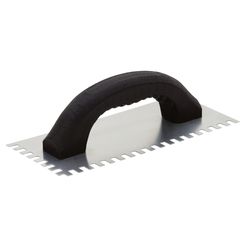 Hyde Economy Series 4-1/4 in. W X 9-1/4 in. L Silver Polypropylene/Steel Square Notch Trowel