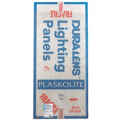 Plaskolite DURALENS Cracked Ice 47.75 in. L X 23.75 in. W Square Edge Lighting Panel 1 pk