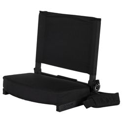 Oniva Gridiron Black Sport Stadium Chair