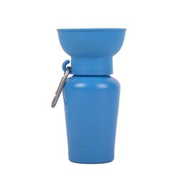 Springer Blue Flip Plastic 20 oz Pet Travel Bottle For Dogs