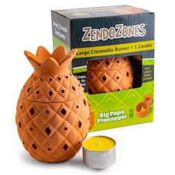 JT Eaton ZendoZones Citronella Candle Burner Candle 1 box