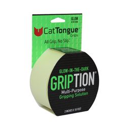 CatTongue Grips Gription Roll White Anti-Slip Tape 2 in. W X 10 ft. L 1 pk