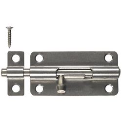 Ace 4 in. L Polished Stainless Steel Heavy Duty Barrel Bolt 1 pk