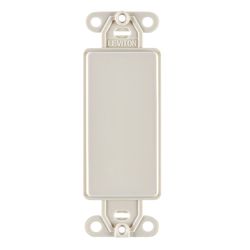 Leviton Light Almond 1 gang Nylon Blank Wall Plate 1 pk