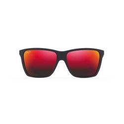 Maui Jim Cruzem Sunglasses Unisex Matte Black Frame Hawaii Lava Lens Polarized