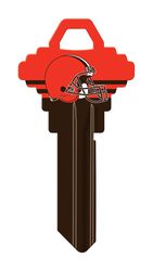HILLMAN NFL Cleveland Browns House/Office Key Blank 68 Single For Schlage Locks Multicolored