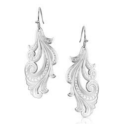 Montana Silversmiths Women's Silver Filigree Drop Earrings
