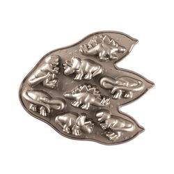 Nordic Ware 13.6 in. W X 11.4 in. L Dinosaur Cakelet Pan Toffee 1 pc
