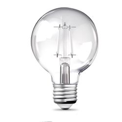 Feit G25 E26 (Medium) LED Bulb Adjustable White 60 Watt Equivalence 2 pk