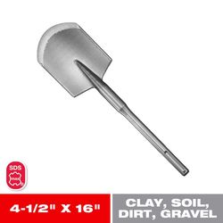 Diablo 4.5 in. W SDS-Max Clay Spade Chisel 1 pc