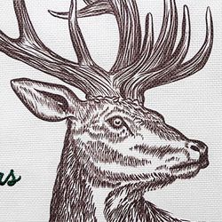 Celebrations Home Merry Christmas Deer Pillow 16 in.