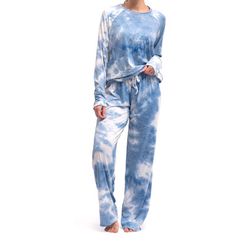 Hello Mello Dyes The Limit Women's Lounge Pants L/XL Blue