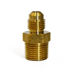 ATC 1/4 in. Flare X 1/4 in. D Male Brass Adapter