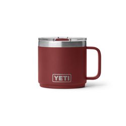 YETI Rambler 14 oz Stag Red BPA Free Ceramic Lined Stackable Mug with MagSlider Lid