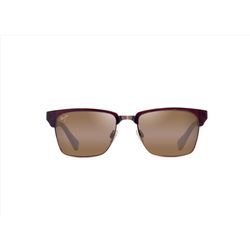 Maui Jim Kawika XL Sunglasses Unisex Shiny Red Havana Frame HCL Bronze Lens Polarized Brown