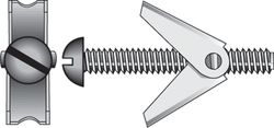 HILLMAN 1/8 in. D X 3 in. L Round Zinc-Plated Steel Toggle Bolt 15 pk