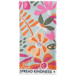 Karma Shelly Multicolored Cotton Spread Kindness Tea Towel 1 pk