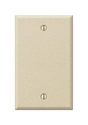 Amerelle Pro Wrinkle Ivory 1 gang Stamped Steel Blank Wall Plate 1 pk