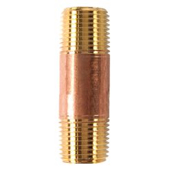 Anderson Metals 1/2 in. MPT in. X 1/2 in. D MPT Red Brass Nipple 2-1/2 in. L