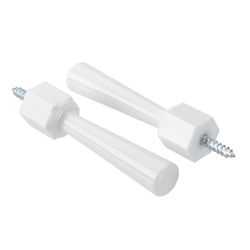 Ace 3-1/4 in. W Plastic White Flexible Door Stop Mounts to door and wall . in.