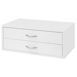 Organized Living White Drawer 9.5 in. H X 24 in. W X 14 in. D