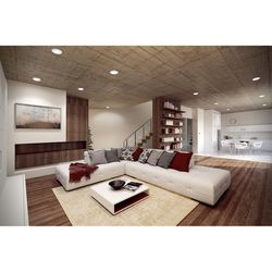 Halo BLD4 Series Matte Soft White 4 in. W LED Recessed Surface Mount Light Trim 8 W