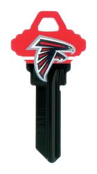 HILLMAN NFL Atlanta Falcons House/Office Key Blank 68 Single For Schlage Locks Red