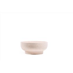 Momma Pots 9 in. W Porcelain Garden Bowl Planter White Sesame