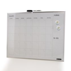 Bazic Products 16 in. H X 20 in. W Screw-Mounted Magnetic Dry Erase Calendar