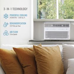 Keystone 24000 BTU 230 V Window Air Conditioner w/Remote 1,500 sq ft